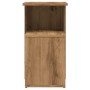 Mesa auxiliar de madera contrachapada roble artisan 36x30x56 cm by , Side tables - Ref: Foro24-856559, Price: 40,60 €, Discou...