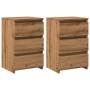Mesitas noche 2uds madera ingeniería roble artisan 40x35x62,5cm by , Nightstands - Ref: Foro24-856525, Price: 117,73 €, Disco...