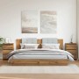 Mesitas noche 2uds madera ingeniería roble artisan 40x35x62,5cm by , Nightstands - Ref: Foro24-856525, Price: 117,73 €, Disco...