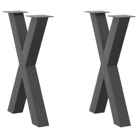 Patas para mesa comedor forma X 2uds antracita 50x(72-73) cm von , Tischbeine - Ref: Foro24-4012970, Preis: 107,36 €, Rabatt: %
