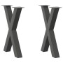 Patas para mesa comedor forma X 2uds antracita 50x(72-73) cm de , Patas para mesas - Ref: Foro24-4012970, Precio: 102,89 €, D...