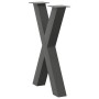 Patas para mesa comedor forma X 2uds antracita 50x(72-73) cm de , Patas para mesas - Ref: Foro24-4012970, Precio: 102,89 €, D...