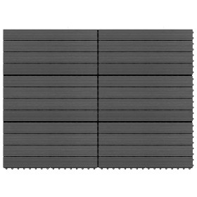 Verandafliesen 6 Stk. WPC schwarz 60x30 cm 1,08 m² von vidaXL, Böden und Teppiche - Ref: Foro24-149029, Preis: 67,25 €, Rabat...