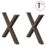 Patas para mesa comedor forma X 2uds acero natural 90x(72-73)cm by , Table legs - Ref: Foro24-4012987, Price: 116,60 €, Disco...