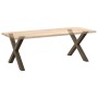 Patas para mesa comedor forma X 2uds acero natural 90x(72-73)cm by , Table legs - Ref: Foro24-4012987, Price: 116,60 €, Disco...