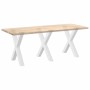 Patas para mesa de comedor en forma de X 3 uds acero blanco by , Table legs - Ref: Foro24-4012993, Price: 159,37 €, Discount: %