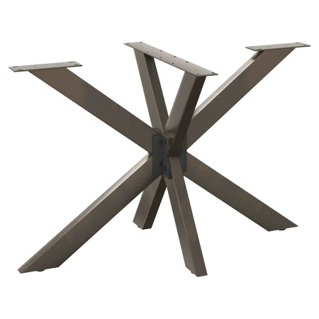 Pata mesa comedor forma araña natural 120x68x(72-73) cm acero by , Table legs - Ref: Foro24-4013115, Price: 145,62 €, Discoun...