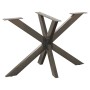 Pata mesa comedor forma araña natural 120x68x(72-73) cm acero by , Table legs - Ref: Foro24-4013115, Price: 145,62 €, Discoun...