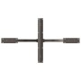 Pata mesa comedor forma araña natural 120x68x(72-73) cm acero by , Table legs - Ref: Foro24-4013115, Price: 145,62 €, Discoun...