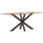Pata mesa comedor forma araña natural 120x68x(72-73) cm acero by , Table legs - Ref: Foro24-4013115, Price: 145,62 €, Discoun...