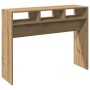 Mesa consola madera de ingeniería roble artesanal 105x30x80 cm by , Side tables - Ref: Foro24-856623, Price: 56,75 €, Discoun...