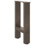 Patas para mesa de centro de acero natural 2 uds 38x(42-43) cm by , Table legs - Ref: Foro24-4013279, Price: 55,26 €, Discoun...