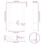 Patas para mesa de centro de acero natural 2 uds 38x(42-43) cm by , Table legs - Ref: Foro24-4013279, Price: 55,26 €, Discoun...