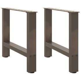 Patas para mesa de centro de acero natural 2 uds 60x(42-43) cm by , Table legs - Ref: Foro24-4013287, Price: 65,61 €, Discoun...