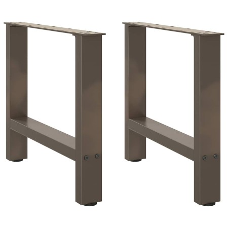 Patas para mesa de centro de acero natural 2 uds 60x(42-43) cm de , Patas para mesas - Ref: Foro24-4013287, Precio: 62,98 €, ...