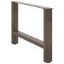 Patas para mesa de centro de acero natural 2 uds 70x(42-43) cm de , Patas para mesas - Ref: Foro24-4013291, Precio: 75,50 €, ...