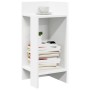 Mesas auxiliares 2 uds con estante blanco 25,5x27x60 cm by , Side tables - Ref: Foro24-858543, Price: 37,93 €, Discount: %