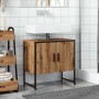 Mueble de lavabo de baño madera roble artisan 60x33x60 cm von , Badezimmerwaschtische - Ref: Foro24-857703, Preis: 59,12 €, R...