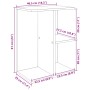 Mesitas de noche 2 uds madera de ingeniería blanco 46,5x29x61cm by , Nightstands - Ref: Foro24-858651, Price: 53,92 €, Discou...