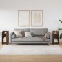 Mesas auxiliares 2 uds con estante marrón roble 25,5x27x60 cm von , Seitentische - Ref: Foro24-858555, Preis: 41,48 €, Rabatt: %