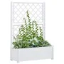 Planter with white PP trellis 100x43x142 cm by vidaXL, Pots and planters - Ref: Foro24-313983, Price: 136,32 €, Discount: %