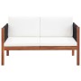 2-seater garden sofa in solid acacia wood by vidaXL, Outdoor sofas - Ref: Foro24-46341, Price: 221,37 €, Discount: %
