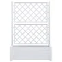 Planter with white PP trellis 100x43x142 cm by vidaXL, Pots and planters - Ref: Foro24-313983, Price: 136,32 €, Discount: %