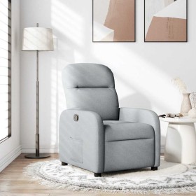 Sillón reclinable de tela gris claro de , Sillones - Ref: Foro24-4015522, Precio: 197,50 €, Descuento: %