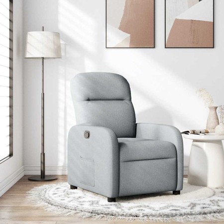 Sillón reclinable de tela gris claro by , Armchairs - Ref: Foro24-4015522, Price: 197,50 €, Discount: %