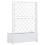 Planter with white PP trellis 100x43x142 cm by vidaXL, Pots and planters - Ref: Foro24-313983, Price: 136,32 €, Discount: %