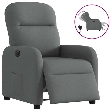 Sillón reclinable eléctrico de tela gris oscuro de , Sillones - Ref: Foro24-3302953, Precio: 239,10 €, Descuento: %