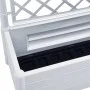 Planter with white PP trellis 100x43x142 cm by vidaXL, Pots and planters - Ref: Foro24-313983, Price: 136,32 €, Discount: %