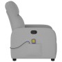 Sillón de masaje reclinable de tela gris nube de , Sillones - Ref: Foro24-4015541, Precio: 208,34 €