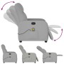 Sillón de masaje reclinable de tela gris nube de , Sillones - Ref: Foro24-4015541, Precio: 208,34 €