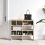 Zapateros 2 uds apilables roble sonoma 89,5x30x40 cm von , Kommoden-Organizer und Bar-Kleiderbügel - Ref: Foro24-858844, Prei...