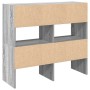 Zapateros 2 uds apilables gris sonoma 89,5x30x40 cm von , Kommoden-Organizer und Bar-Kleiderbügel - Ref: Foro24-858850, Preis...