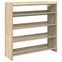 Mueble zapatero madera contrachapada roble sonoma 80x25x81 cm de , Zapateros y organizadores de calzado - Ref: Foro24-859907,...