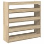 Mueble zapatero madera contrachapada roble sonoma 80x25x81 cm de , Zapateros y organizadores de calzado - Ref: Foro24-859907,...