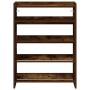 Zapatero madera contrachapada roble ahumado 60x25x81 cm de , Zapateros y organizadores de calzado - Ref: Foro24-859882, Preci...