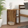 Mesita de noche madera de ingeniería madera vieja 46,5x29x61 cm by , Nightstands - Ref: Foro24-858664, Price: 32,90 €, Discou...