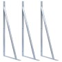 Supports for fence posts 3 units galvanized steel by vidaXL, Accessories for gates and fences - Ref: Foro24-148989, Price: 40...