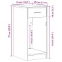 Torre de ordenador con cajón roble sonoma 35x45x77 cm by , Desks - Ref: Foro24-858742, Price: 61,23 €, Discount: %