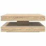 Mesa de centro giratoria 360 grados roble sonoma 90x90x34,5 cm | Foro24.es | Tu tienda online para hogar, jardín y más Foro24.es