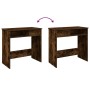 Escritorio de madera contrachapada roble ahumado 80x40x75 cm de , Escritorios - Ref: Foro24-860476, Precio: 62,25 €, Descuent...