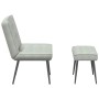 Sillón de relax con reposapiés terciopelo gris claro von , Stühle - Ref: Foro24-4012327, Preis: 90,10 €, Rabatt: %