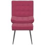 Sillón de relax con reposapiés terciopelo rojo tinto von , Stühle - Ref: Foro24-4012331, Preis: 90,87 €, Rabatt: %