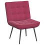 Sillón de relax con reposapiés terciopelo rojo tinto von , Stühle - Ref: Foro24-4012331, Preis: 90,87 €, Rabatt: %