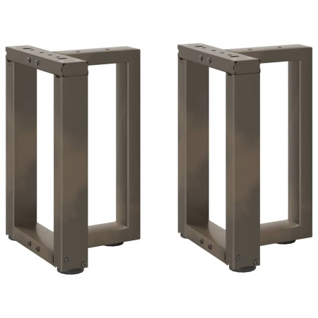 Patas de mesa centro forma T 2uds acero natural 38x25x(42-43)cm by , Table legs - Ref: Foro24-4013027, Price: 81,23 €, Discou...