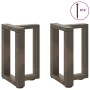Patas de mesa centro forma T 2uds acero natural 38x25x(42-43)cm by , Table legs - Ref: Foro24-4013027, Price: 81,23 €, Discou...