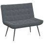 Banco de terciopelo gris oscuro 110x74x84 cm de , Bancos - Ref: Foro24-4012338, Precio: 194,43 €, Descuento: %